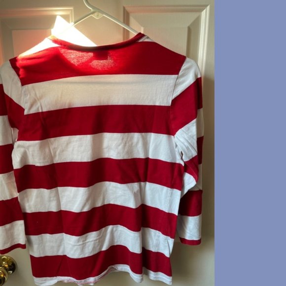 Ralph Lauren Sport Red and White Long-sleeve Tee - Picture 2 of 7